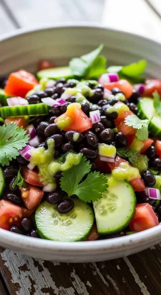 Black Bean Lime Salad Bowl