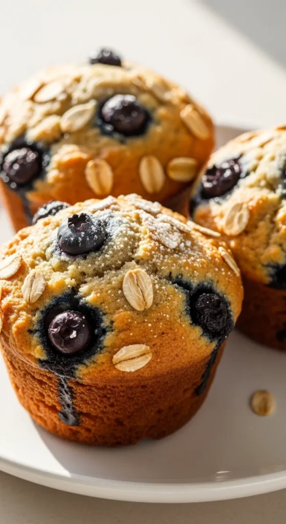 Blueberry Oat Breakfast Muffins