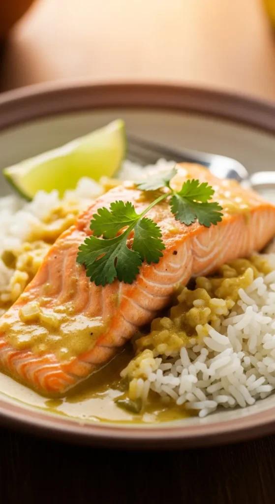 Budget Salmon Curry Bowl