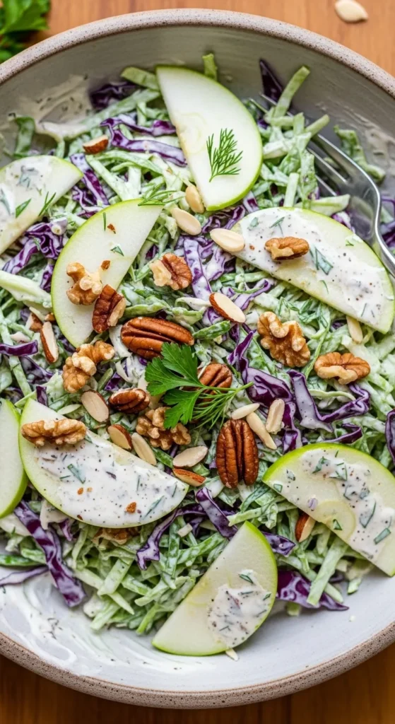 Cabbage Apple Nut Bowl
