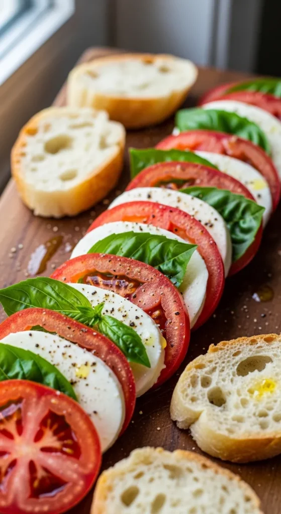 Caprese Salad with Bread