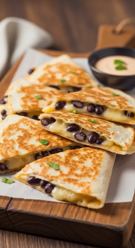 Cheesy Bean Quesadillas