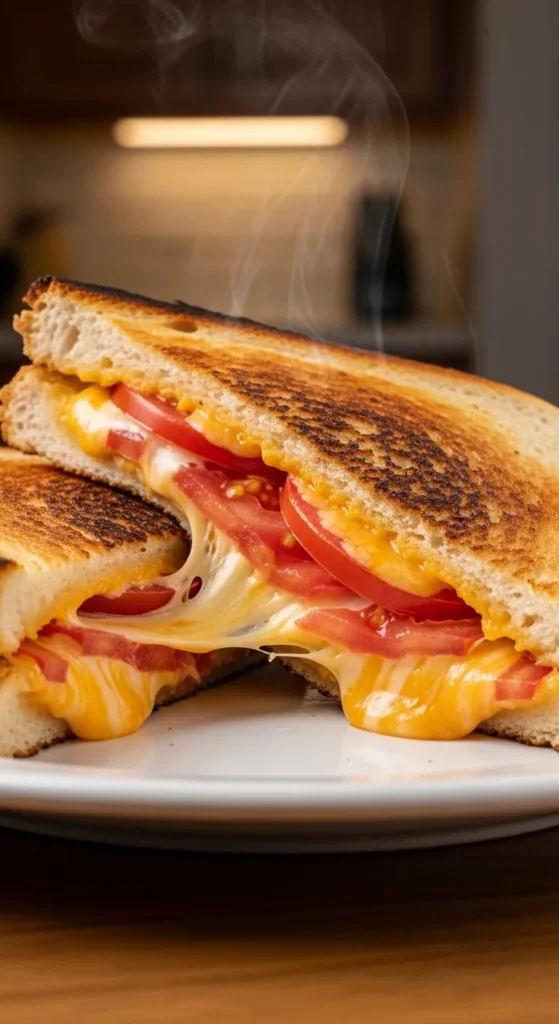 Cheesy Tomato Toasted Sandwich