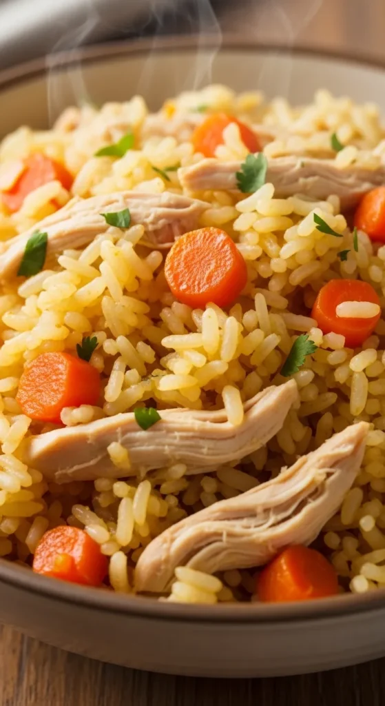 Chicken Rice with Carrots