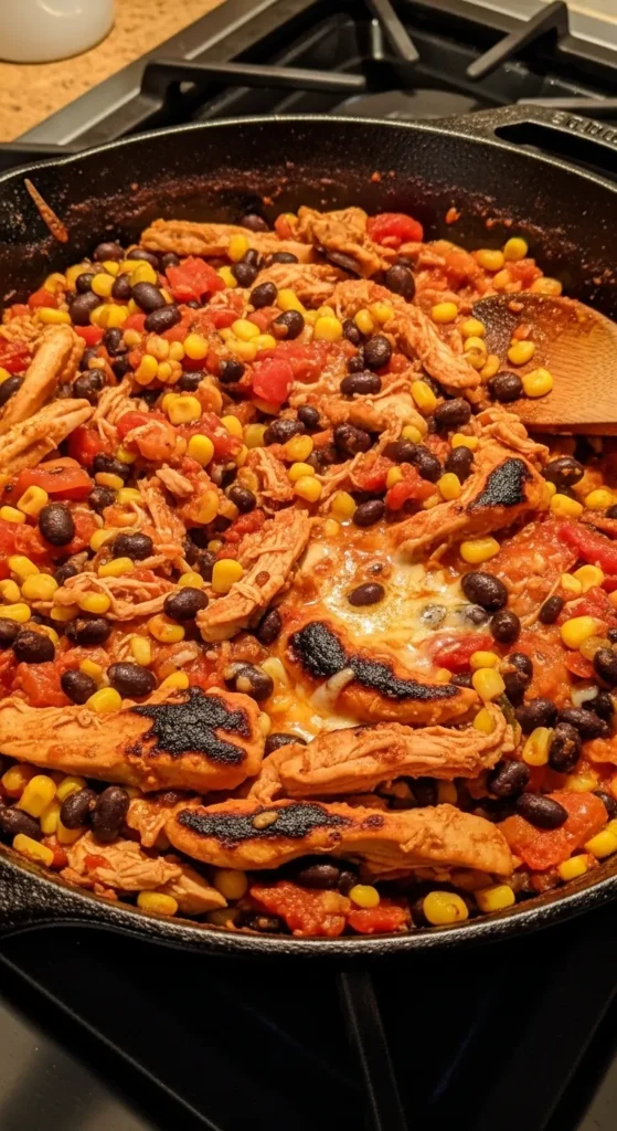 Chicken and Bean Burrito Filling