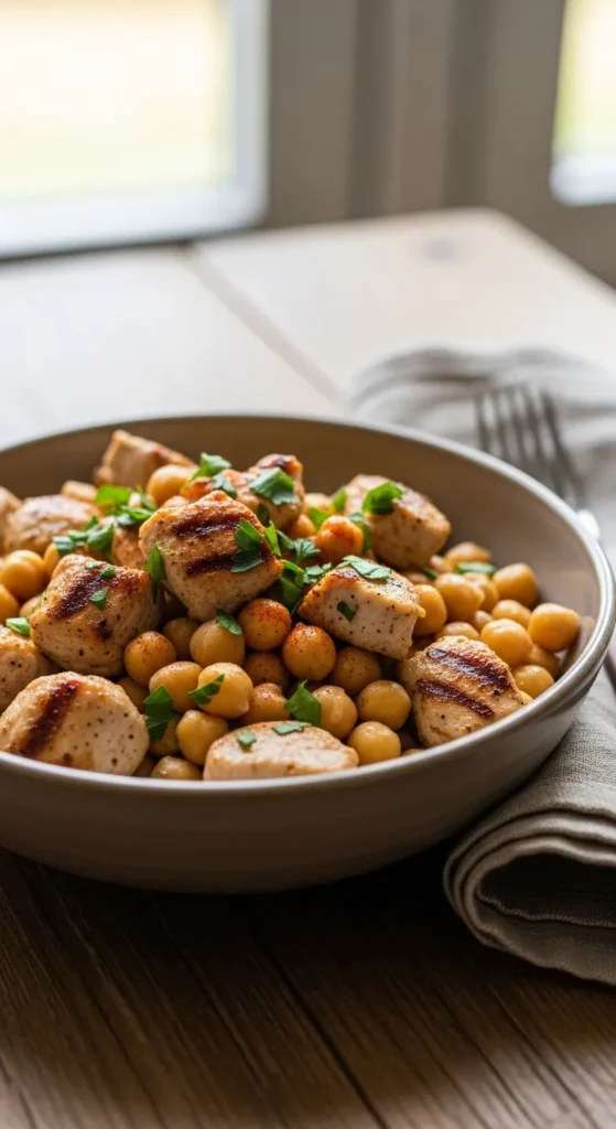 Chicken and Chickpea Bowl