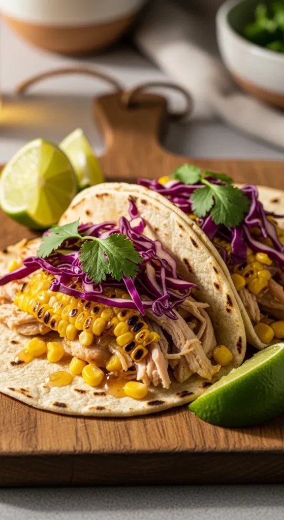Chicken and Corn Tacos