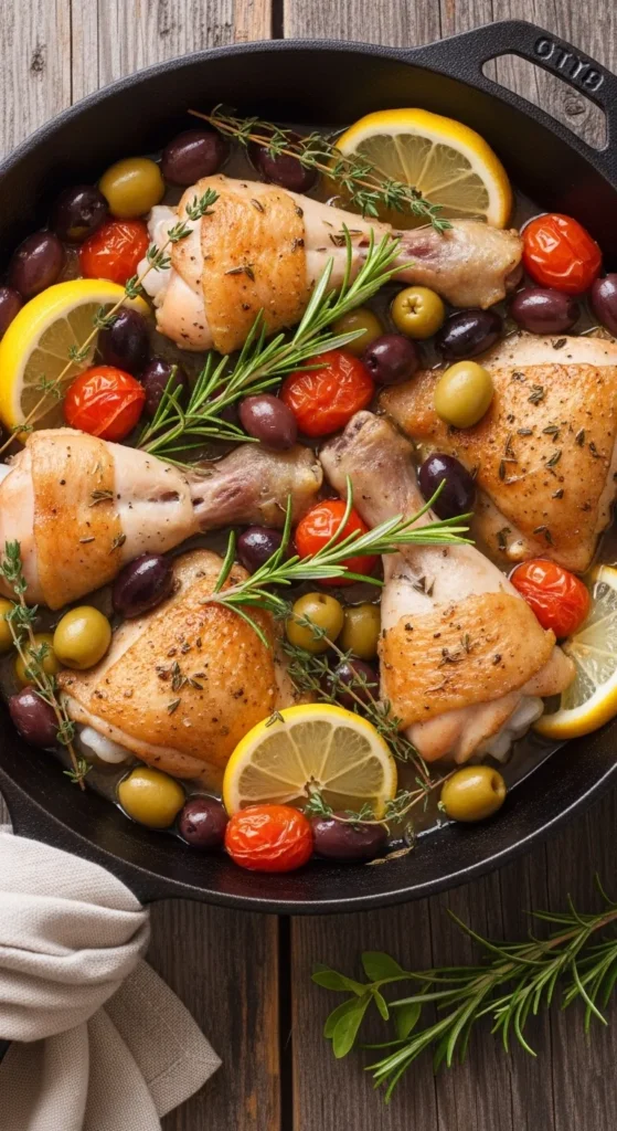 Chicken and Olive Skillet
