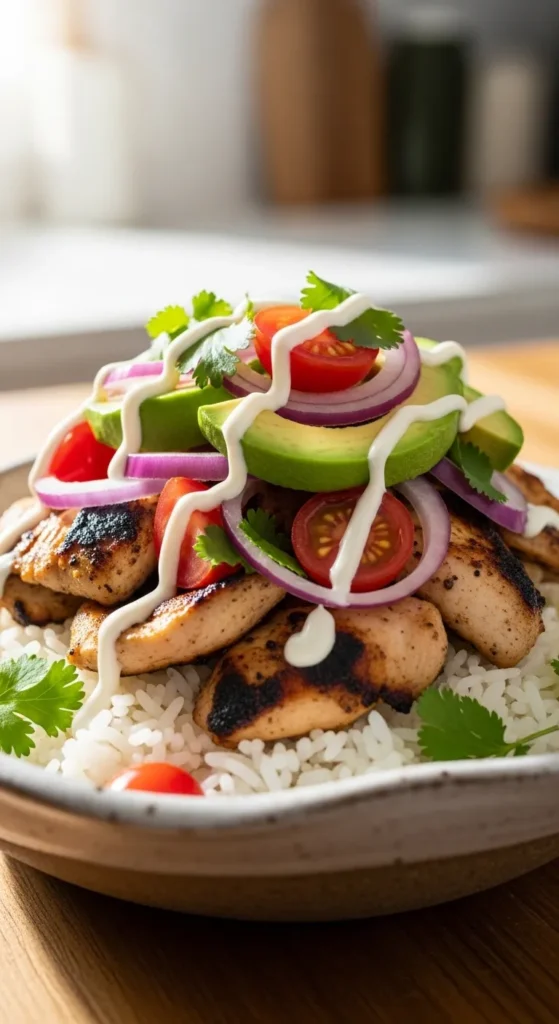 Chicken and Rice Burrito Bowl