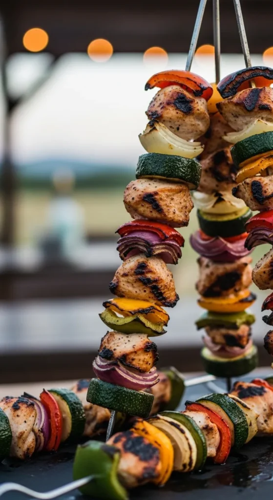 Chicken and Vegetable Skewers