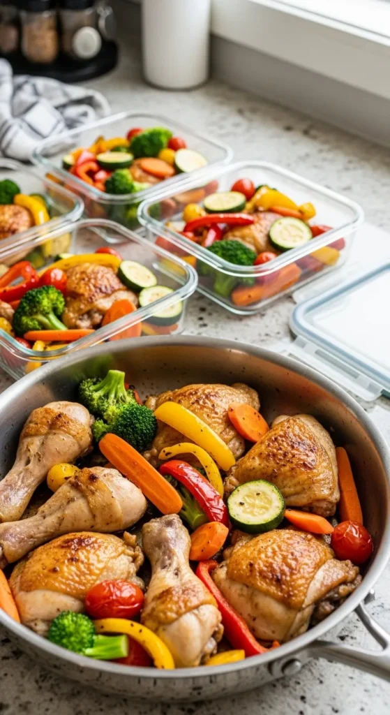 Chicken and Vegetable Skillet Packs