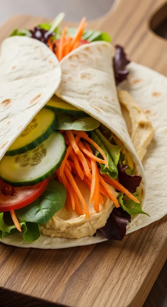 Classic Hummus Veggie Wrap