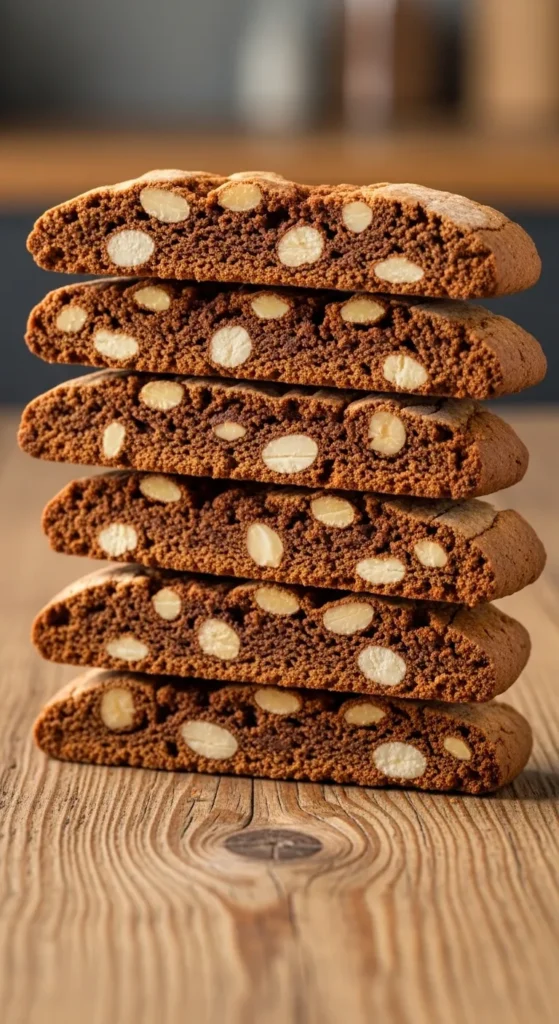 Cocoa Almond Biscotti