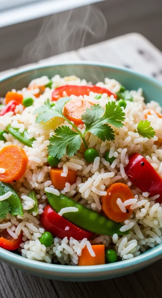 Coconut Milk Rice with Vegetables