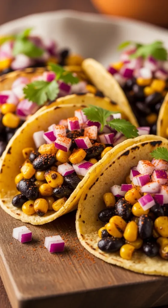 Corn and Bean Tacos