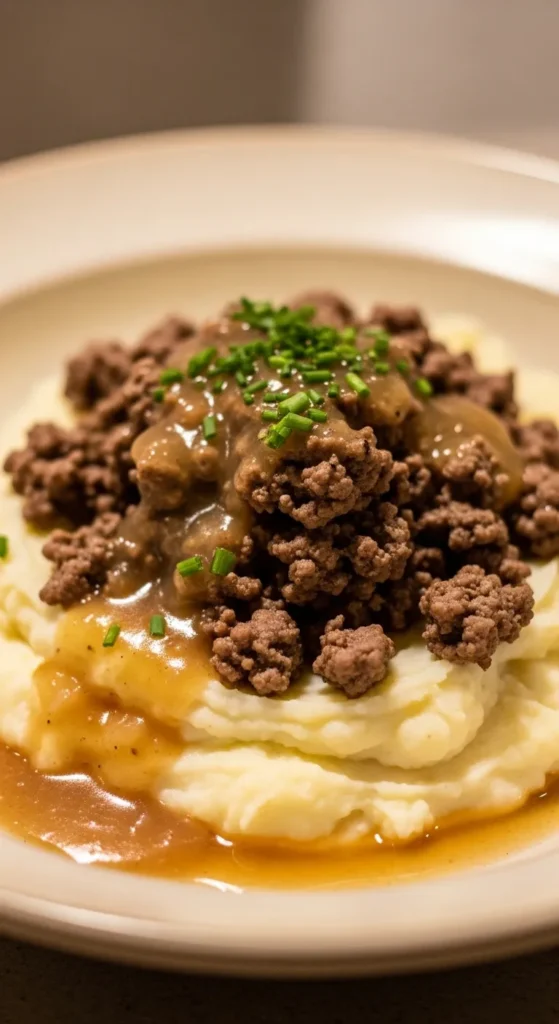 Creamy Beef Mashed Bowl