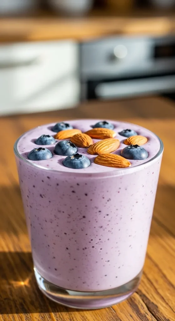 Creamy Blueberry Almond Smoothie