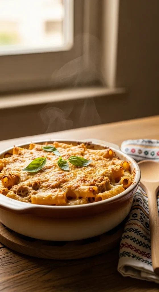 Creamy Tuna Pasta Bake