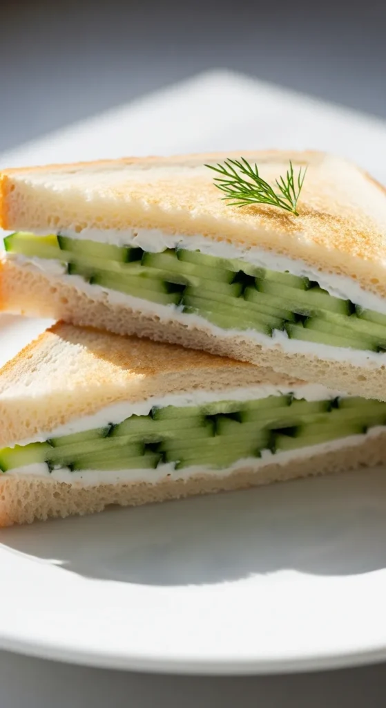 Cucumber Cream Cheese Sandwich