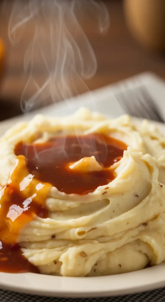 Dairy Free Creamy Mashed Potatoes with Gravy
