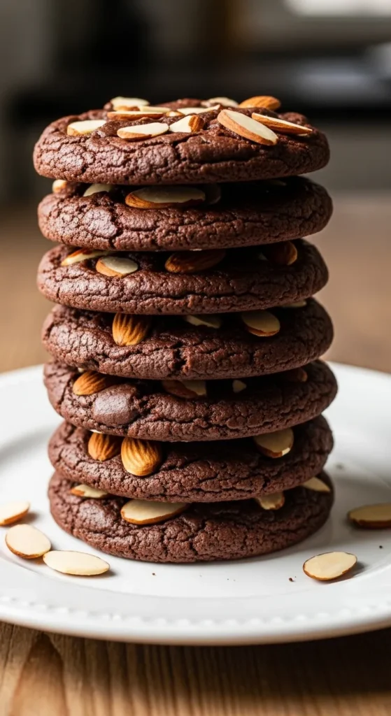 Dark Chocolate Almond Cookies