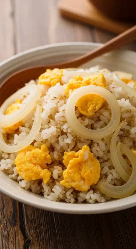 Egg and Onion Rice