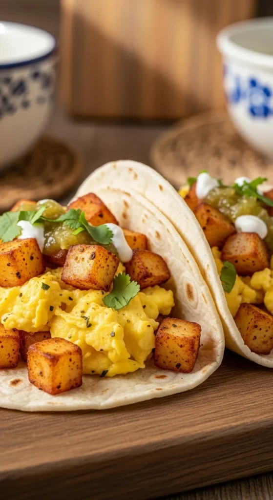 Egg and Potato Tacos