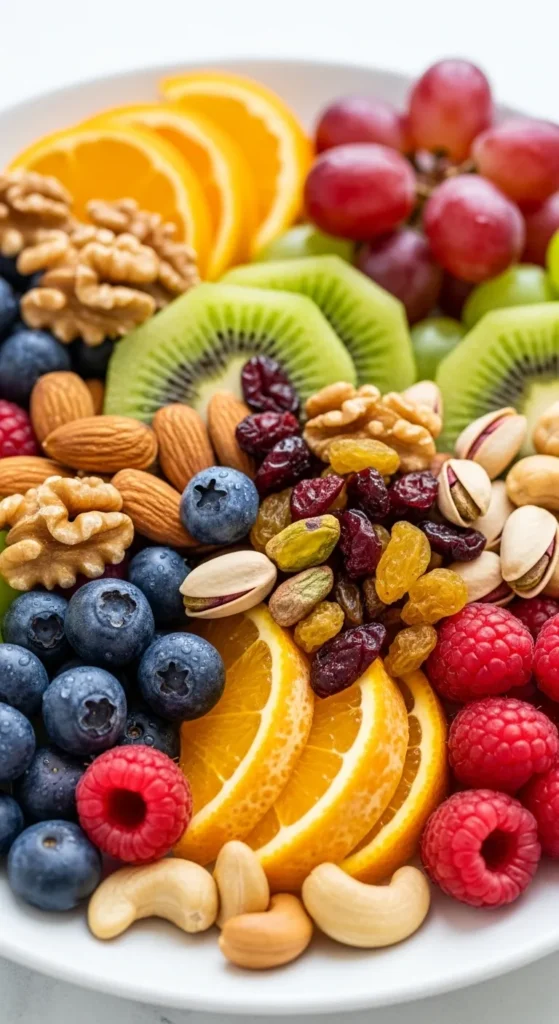 Fruit and Nut Snack Plate