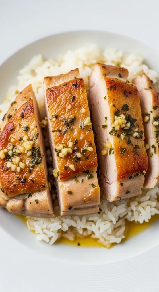 Garlic Butter Rice with Chicken