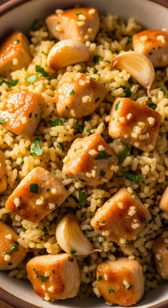 Garlic Butter Chicken Rice
