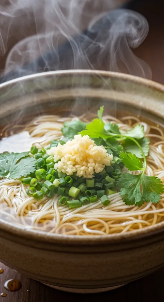 Garlic Herb Soup Noodles