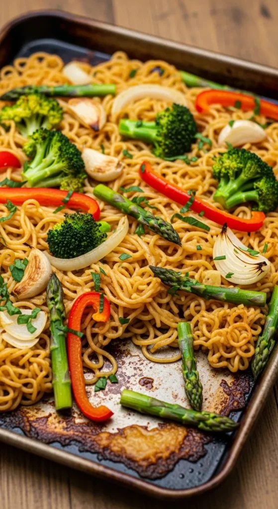 Garlic Veggie Noodle Tray