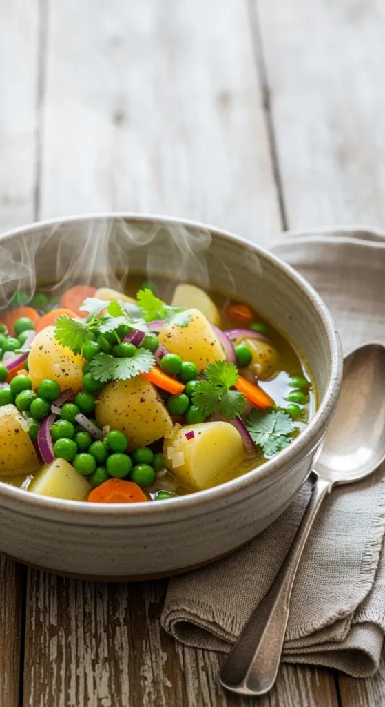 Green Pea Potato Stew