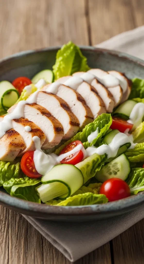 Grilled Chicken Herb Salad Bowl