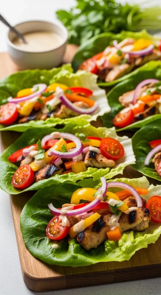 Grilled Chicken Lettuce Wraps