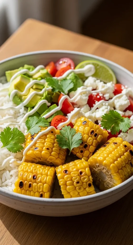 Grilled Corn Taco Bowls