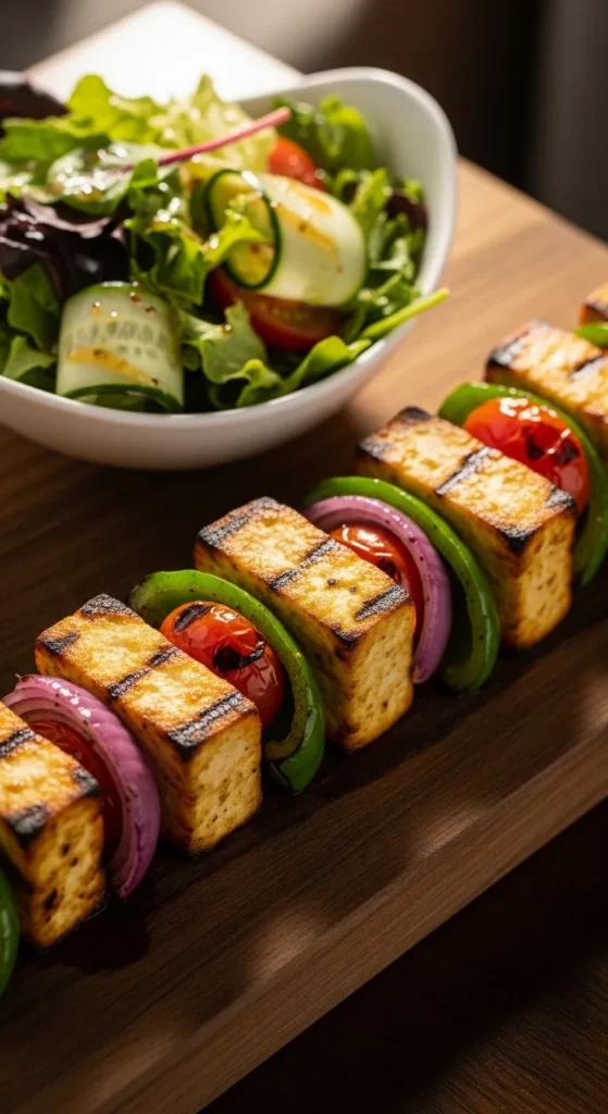 Grilled Paneer with Salad