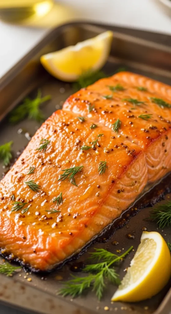Honey Mustard Glazed Salmon