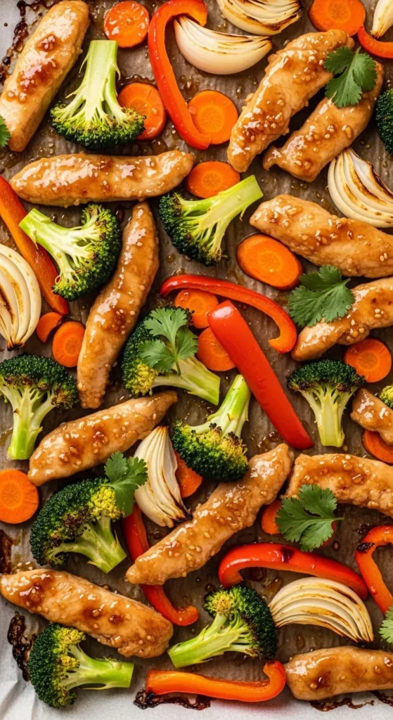 Honey Soy Veggie Chicken Tray