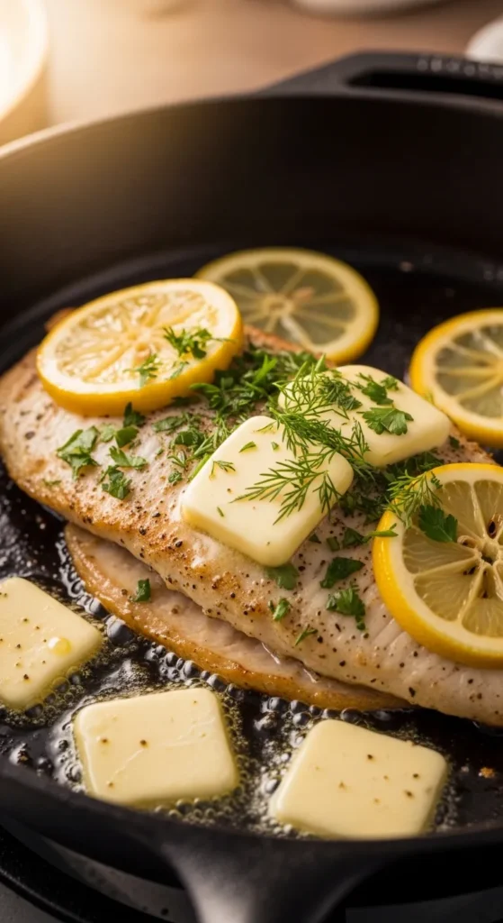 Lemon Butter Tilapia with Herbs