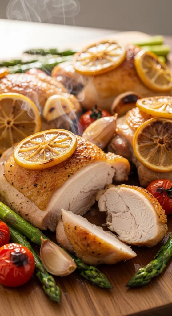 Lemon Garlic Baked Chicken Thighs