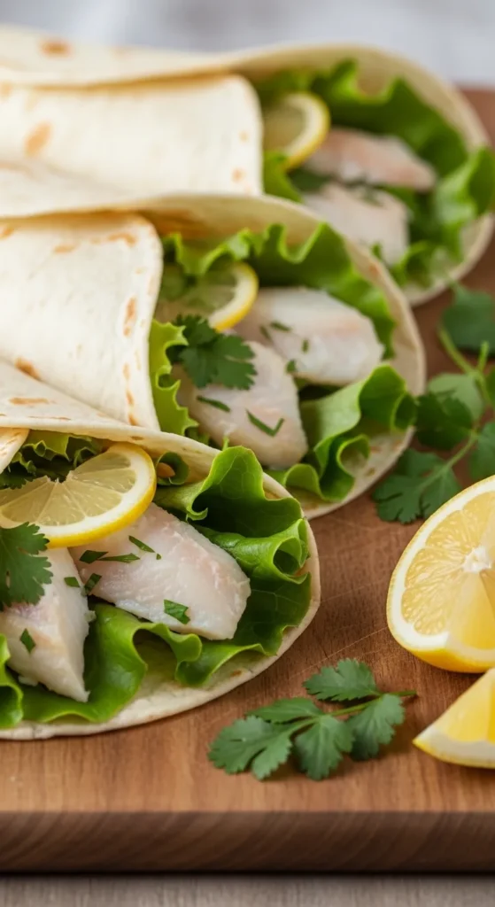 Lemon Herb Fish Wraps