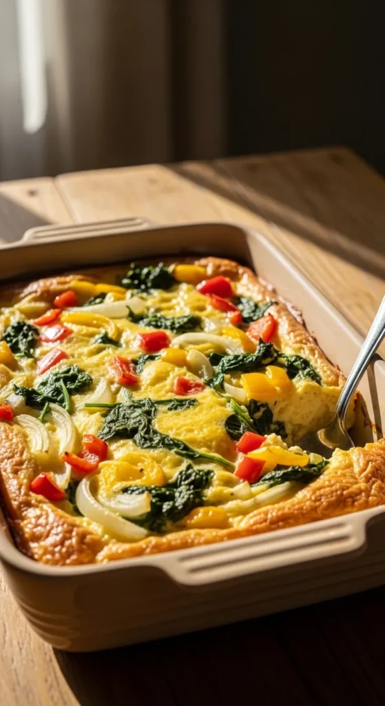 One Pan Egg and Veg Breakfast Bake