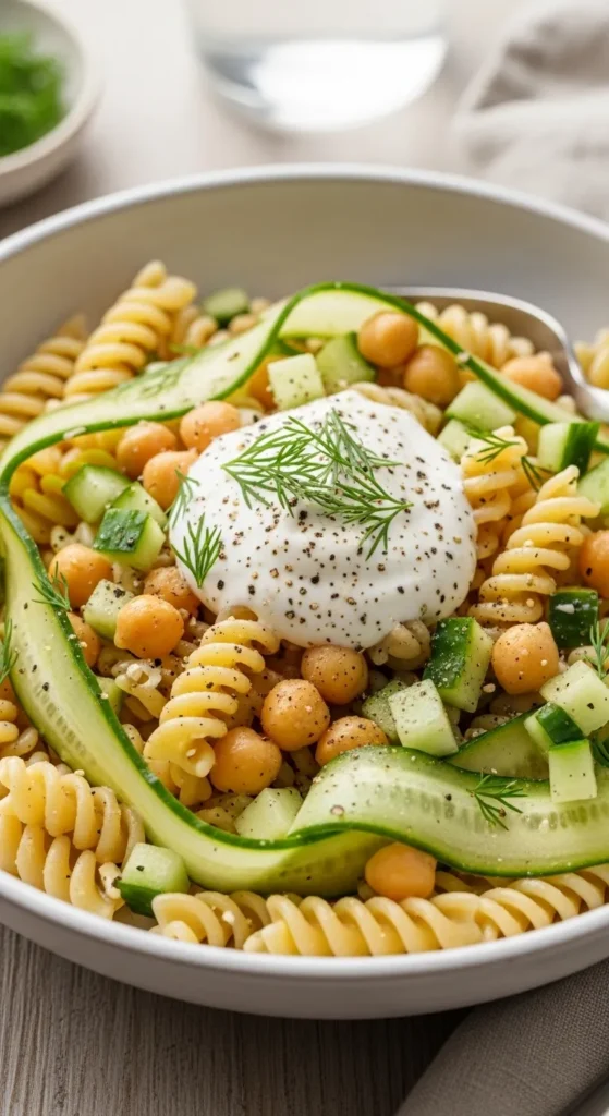 Pasta Chickpea Mix Bowl