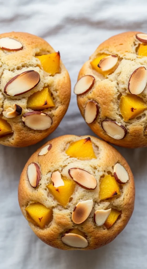 Peach Almond Muffins