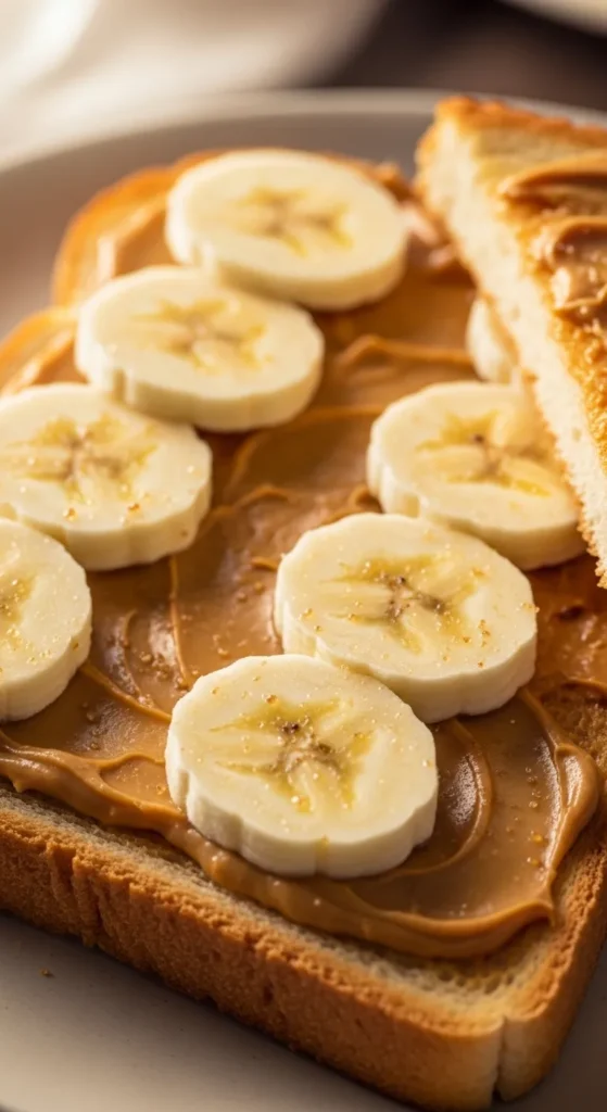 Peanut Butter Banana Sandwich (Dinner Style)