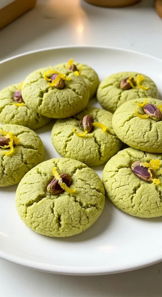 Pistachio Lemon Cookies
