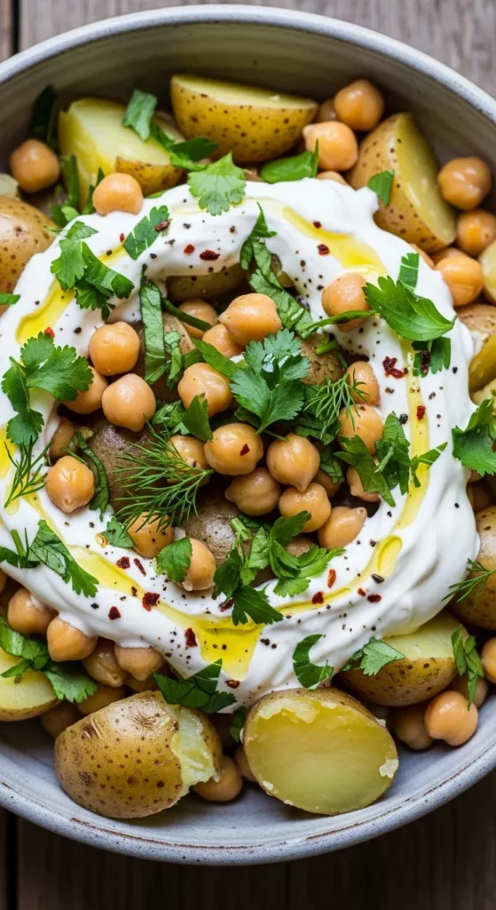 Potato Chickpea Herb Bowl