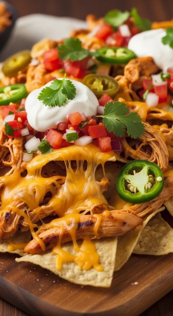Quick Chicken Nacho Plate