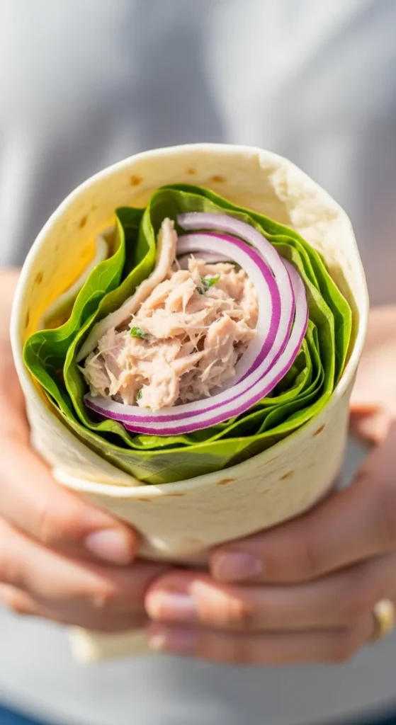 Quick Tuna Mayo Wrap